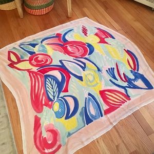 Loft abstract large square scarf